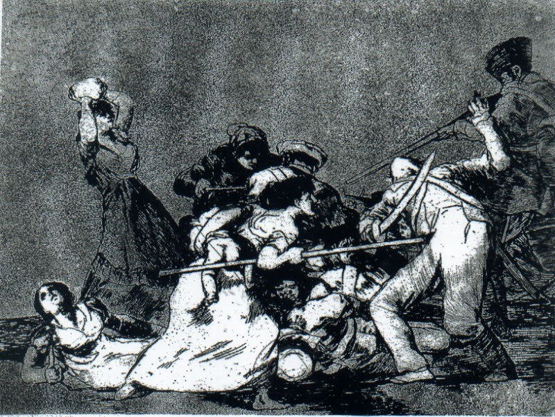 Goya, gravura da série "Os desastres da guerra"